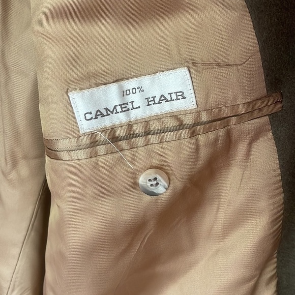 Vintage Bill Blass Khaki Green Camel Hair Blazer 43 long - Picture 12 of 15